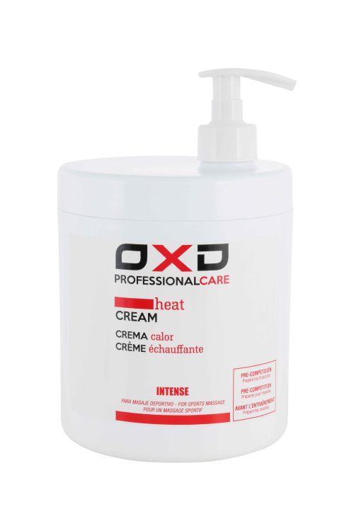 Crema OXD de calor intenso 1000 ml, perfecta para preparar la musculatura antes del entrenamiento 