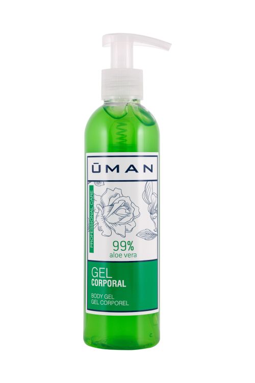 Gel corporal de aloe vera Uman - 250 ml