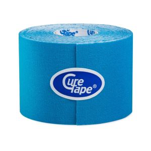 Bande de kinésiologie CureTape bleu 5 cm x 5 m – Élastique, respirante et résistante à l’eau