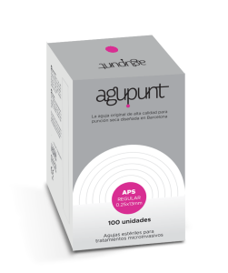 Aiguille de Dry Needling APS Regular 0,25 x 13 mm avec guide – Rose foncé