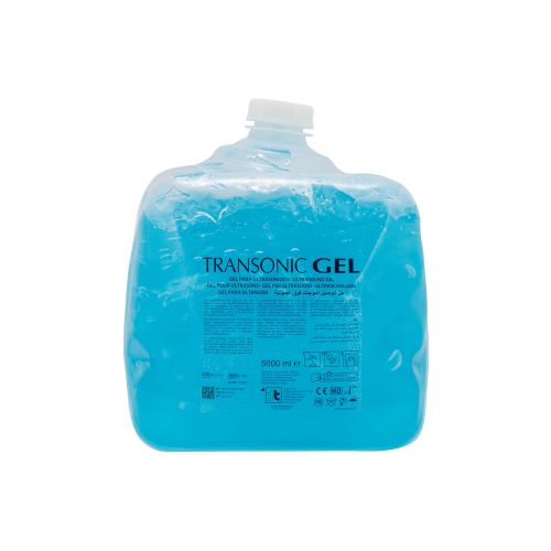 Gel de ultrasonidos azul Transonic 5000 ml, garrafa flexible
