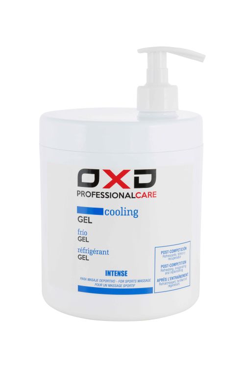 Gel frío intenso OXD 1000 ml en formato grande, efecto refrescante y tonificante para deportistas
