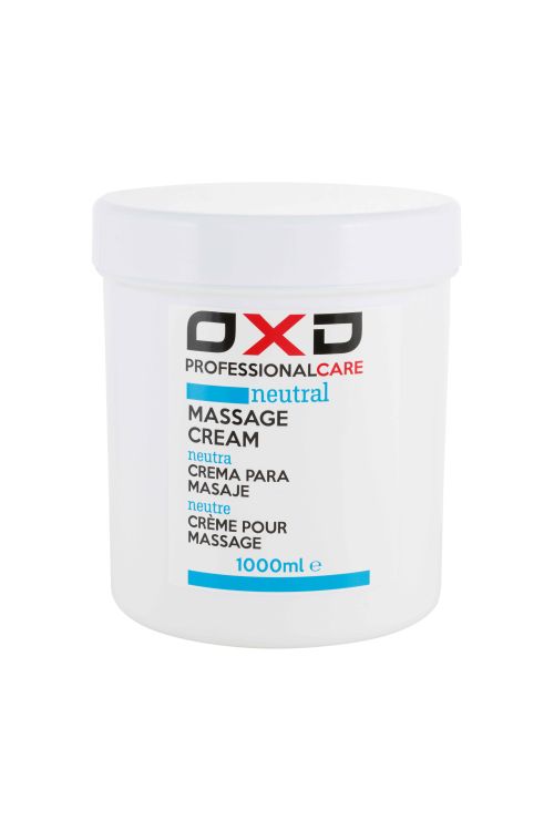 Crema neutra OXD 1000 ml de uso profesional, ideal para masajes prolongados y todo tipo de pieles
