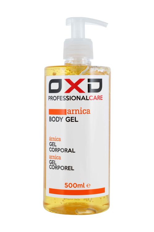 Gel corporal OXD de árnica 500 ml, con fórmula calmante para aliviar y recuperar músculos
