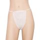 String jetable pour femme en polypropylène blanc – Sachet de 100 unités