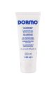 Tubo de gel lubricante Dormo transparente con etiqueta azul y tapa blanca. 